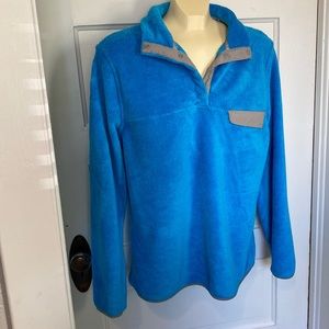 Jachs Premium blue lush fleece pullover top Medium
